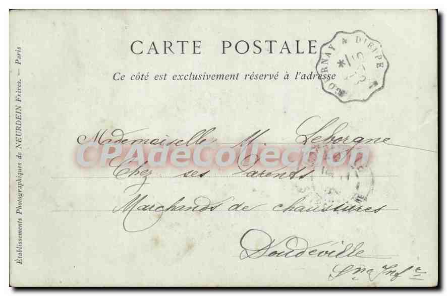 CPA CAUDEBEC En Caux Le Mascaret — Rückseite