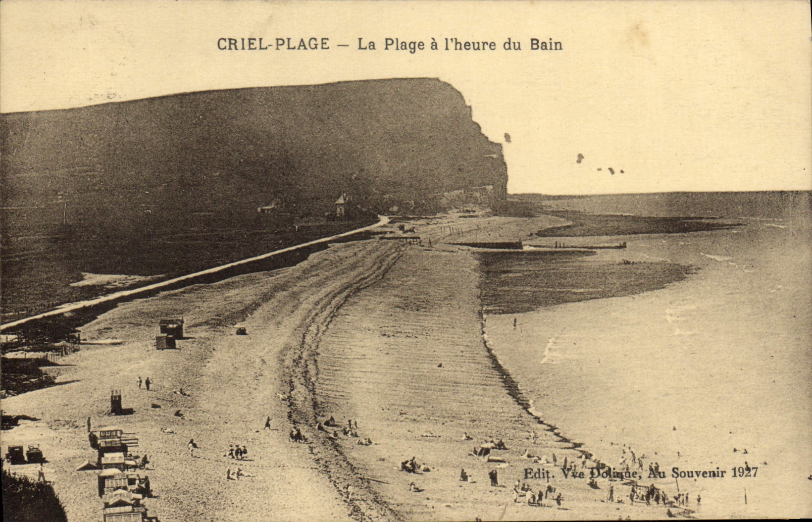 CPA Criel Plage La Plage A I'Heure Du Bain