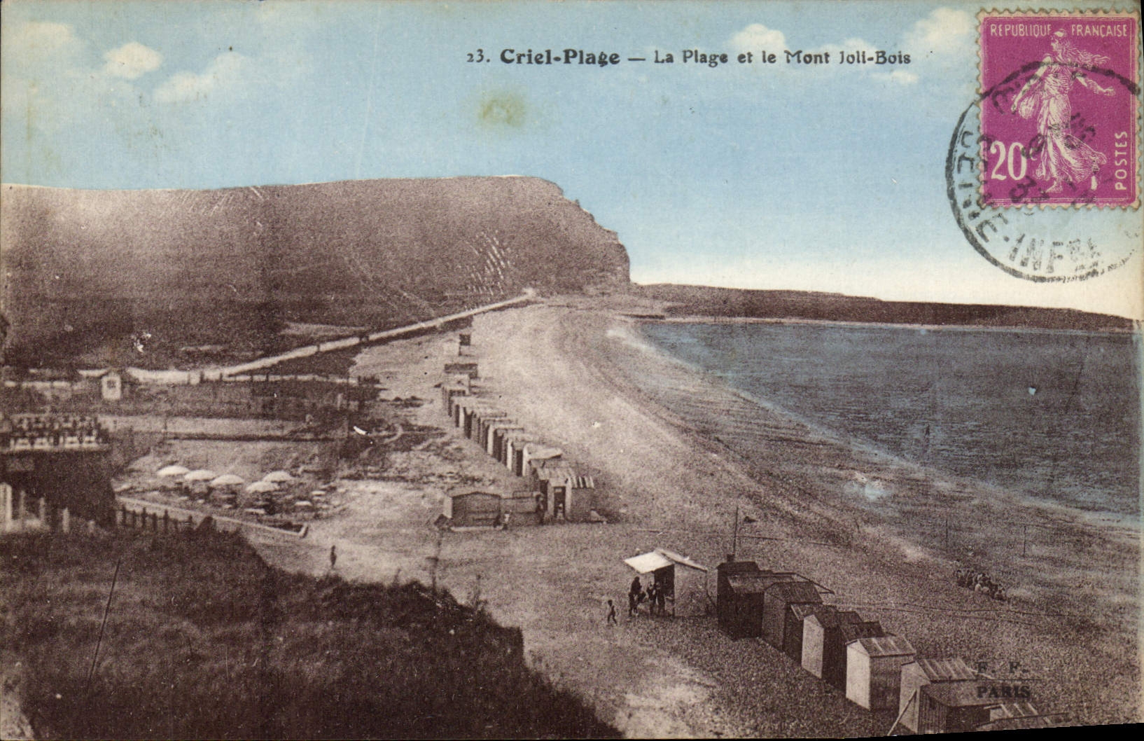 CPA Criel Plage La Plage Et Le Mont Joli Bois