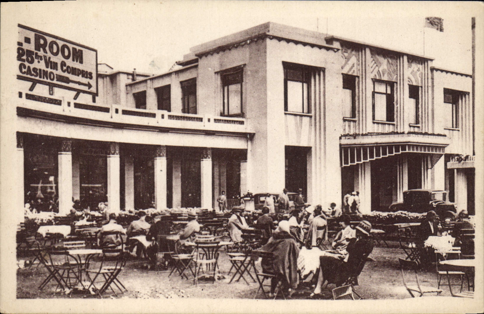 CPA Dieppe La Potiniere Du Casino L'Heure Du Thé Raoul Jourde
