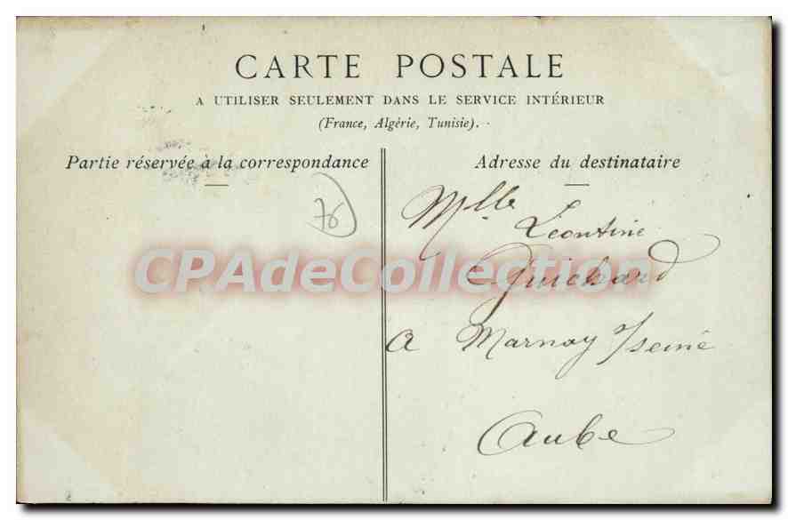 CPA Dieppe La Place Du Puits Salé — Rückseite