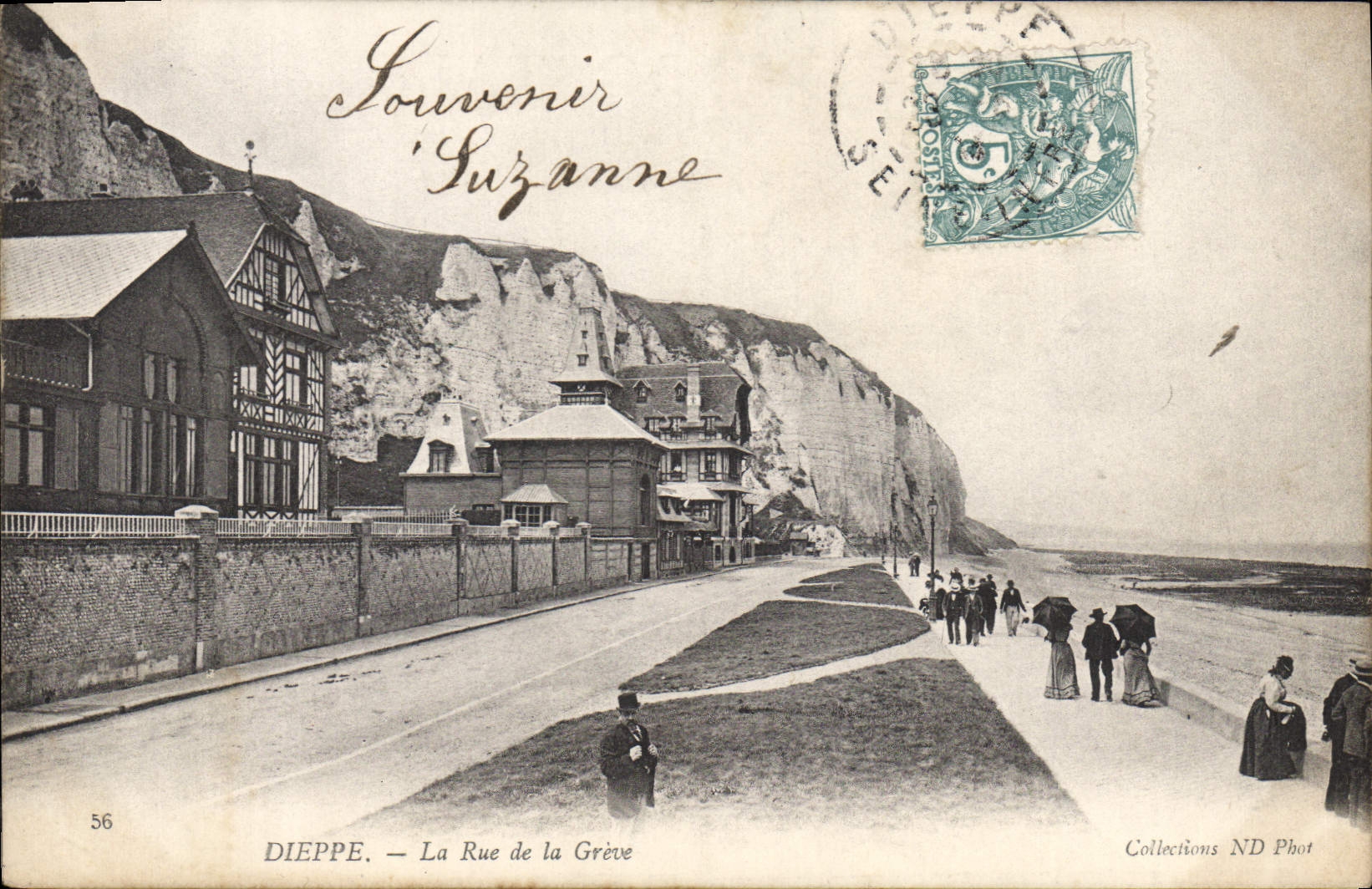Dieppe — La Rue de la Grève — Collections ND Phot n°56