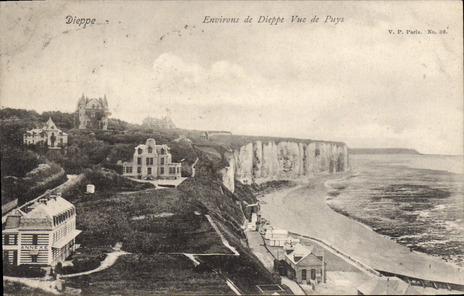Dieppe — Environs de Dieppe Vue de Puys — V.P. Paris No. 38
