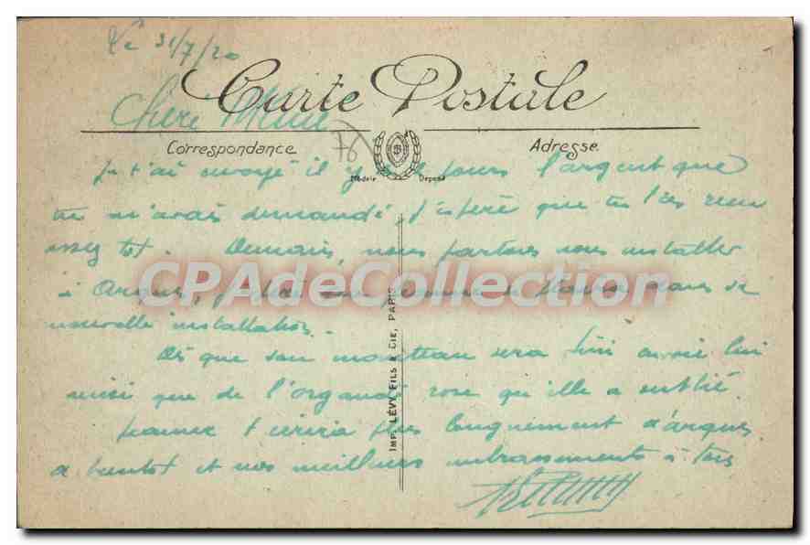 Dieppe — La Poissonnerie — LL. n°18 — Rückseite
