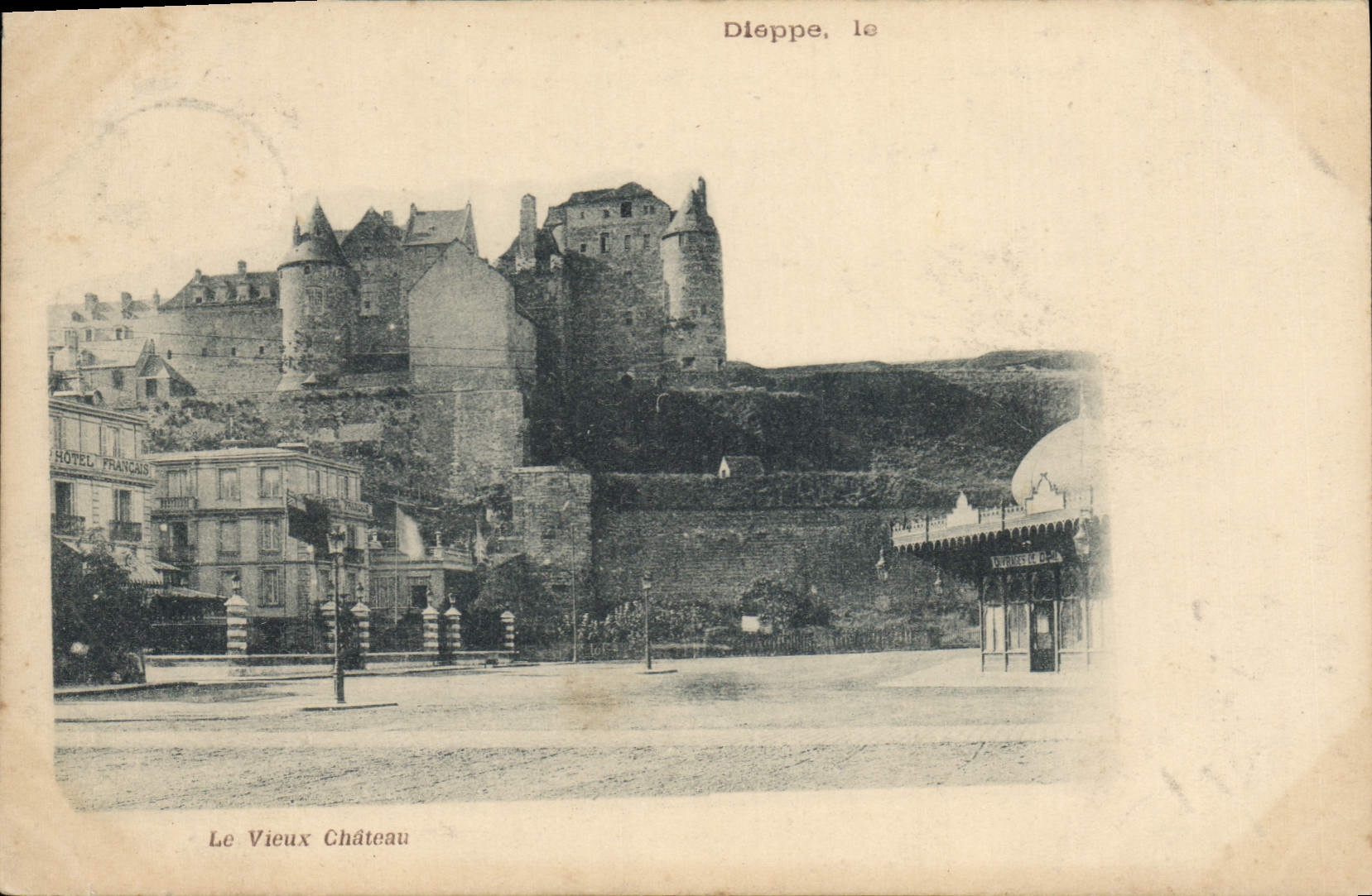 Diéppe, le Vieux Château — vue panoramique — éditeur non identifié