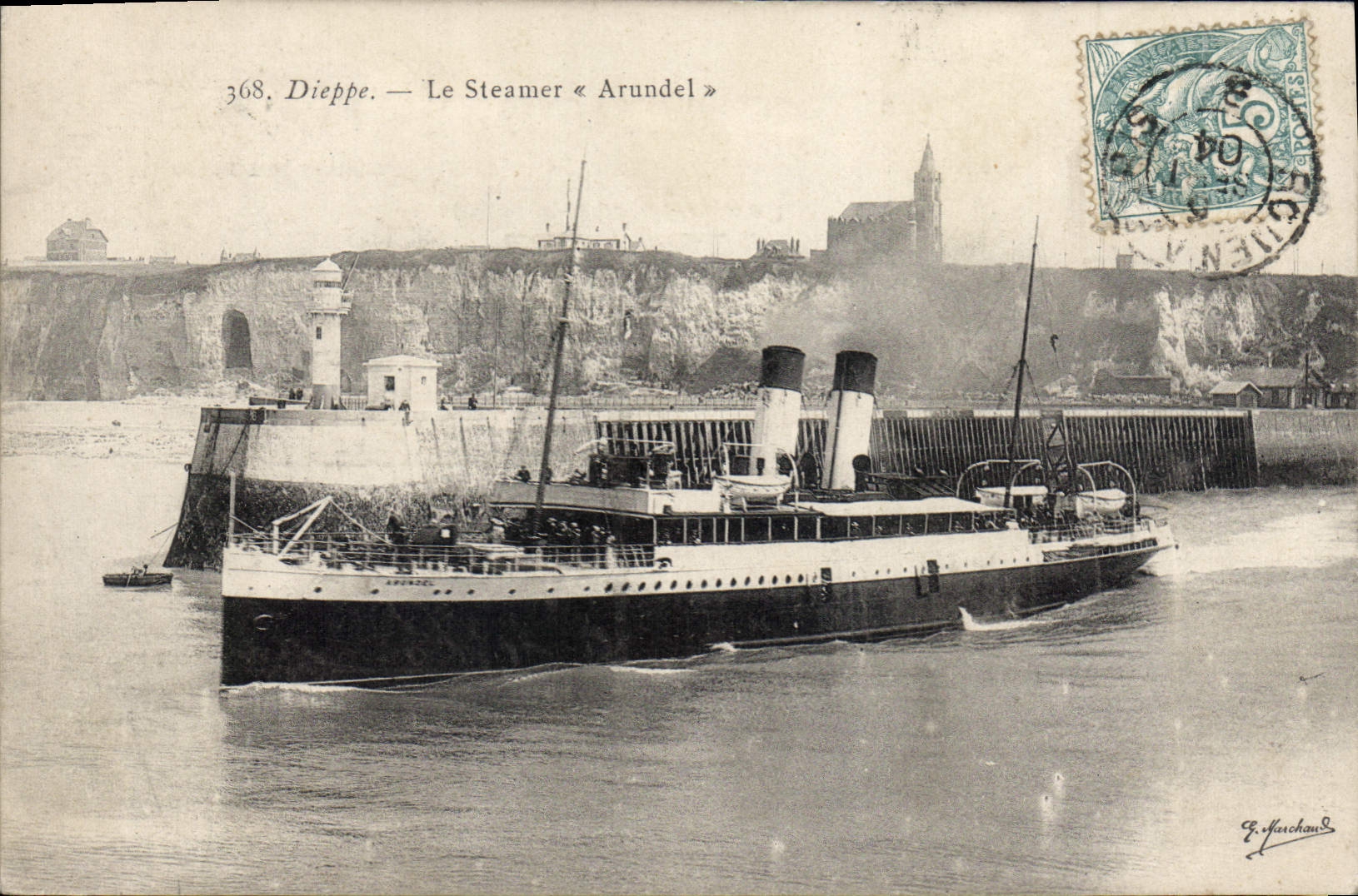 CPA Dieppe Le Steamer Arundel