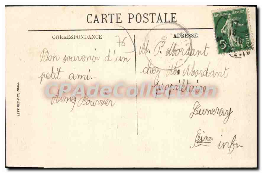 Dieppe — Caserne d'Infanterie — LL. n°179 — Rückseite