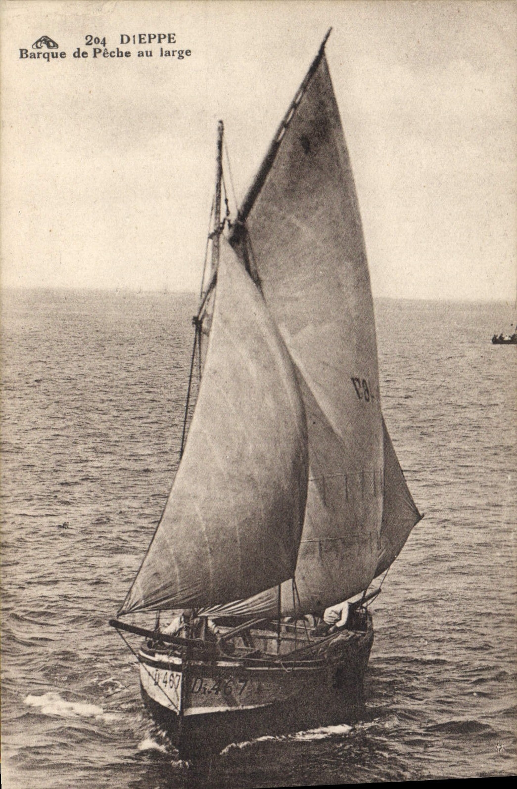 Dieppe — Barque de pêche au large — CP-Acience des Arts Photomécaniques, Strasbourg