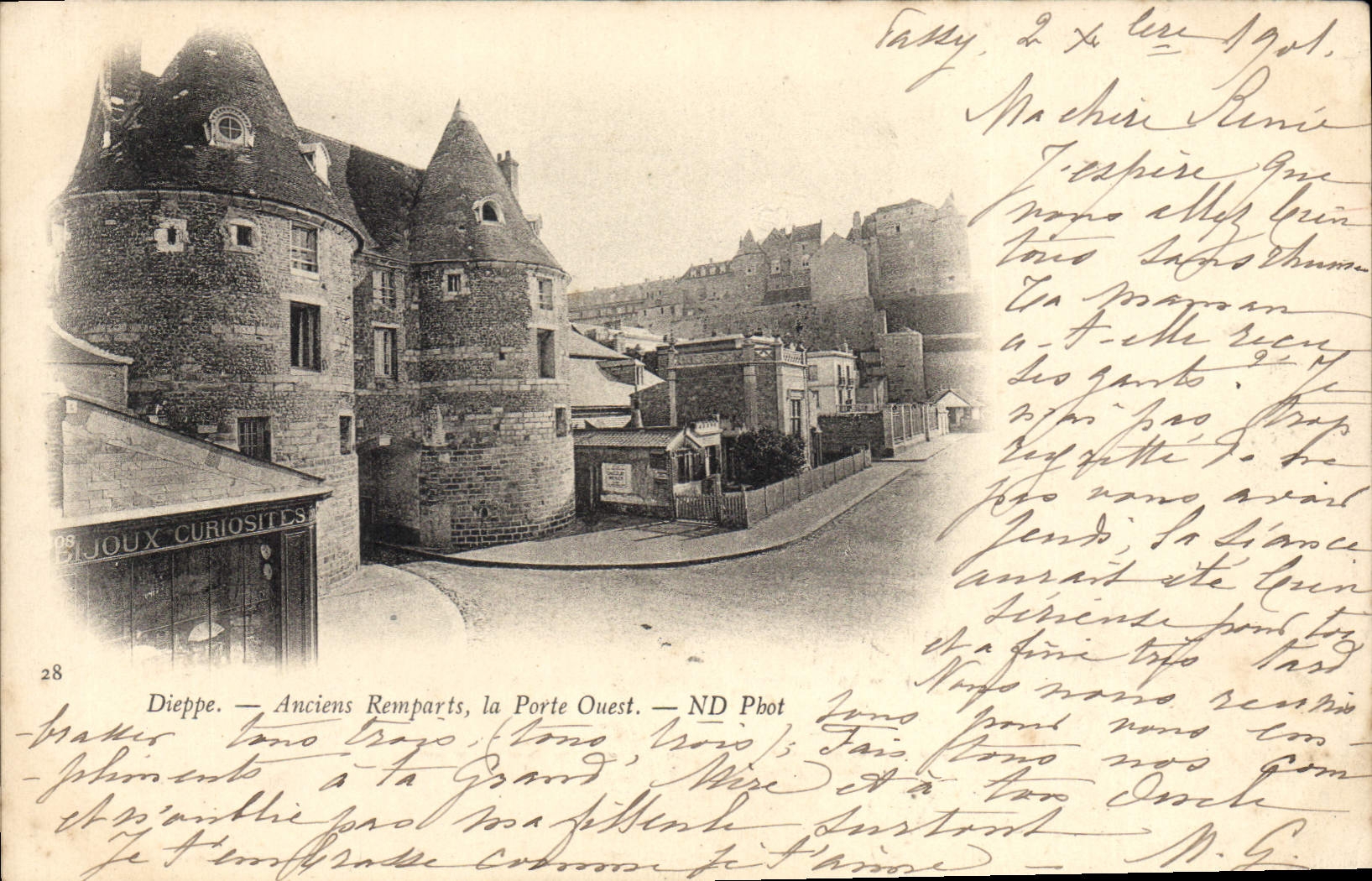 Dieppe — Anciens Remparts, la Porte Ouest — ND Pbot