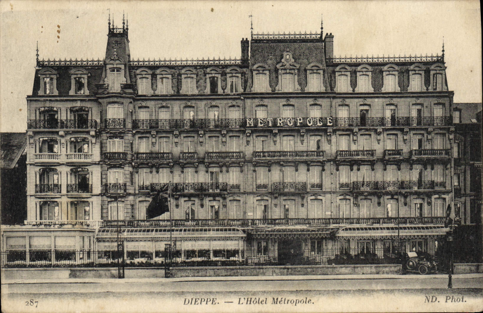 Dieppe — L'Hôtel Métropole — ND. Phot. n°287