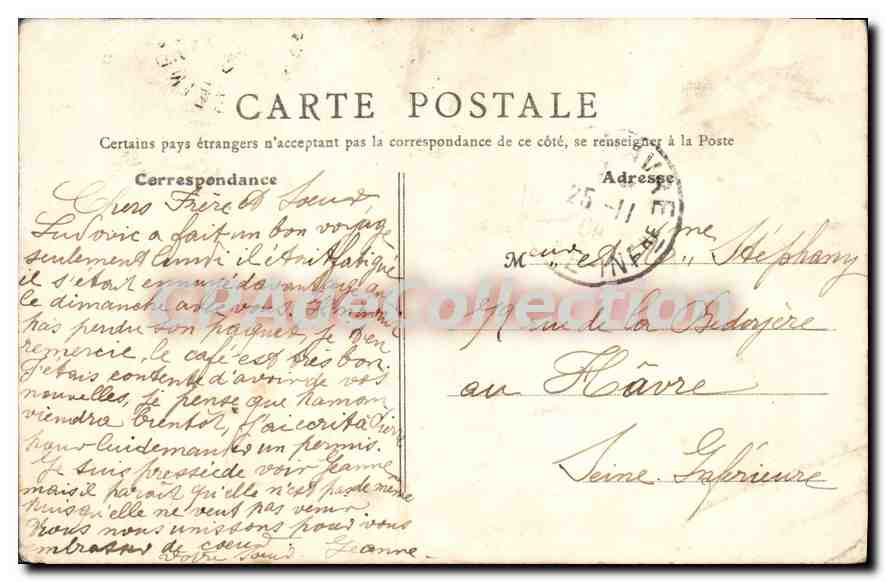 CPA Dieppe La Tamise Courrier De Newhaven Dans Le Chenal — Rückseite