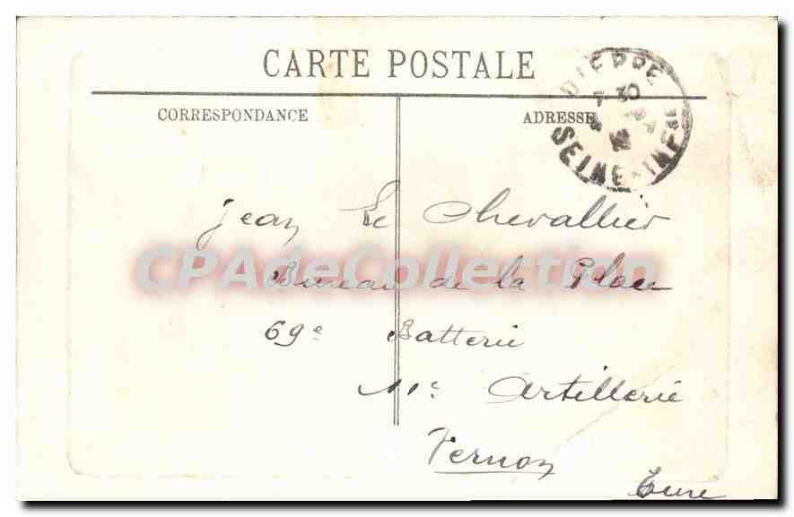 Arrivée de la Malle Anglaise — Dieppe — Casino de Dieppe — Rückseite