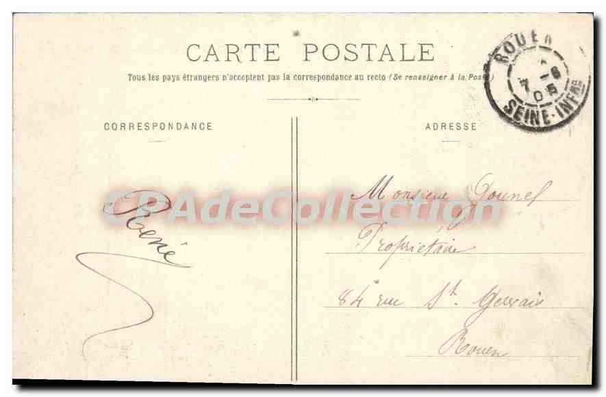 Dieppe - Vue prise de la Tour Saint-Jacques — éditeur non identifié, n° de série 106 — Verso