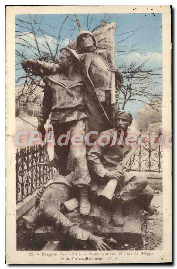 Dieppe (Seine-Inf.) — Monument aux Enfants de Dieppe et de l'Atrondissement — G. R.