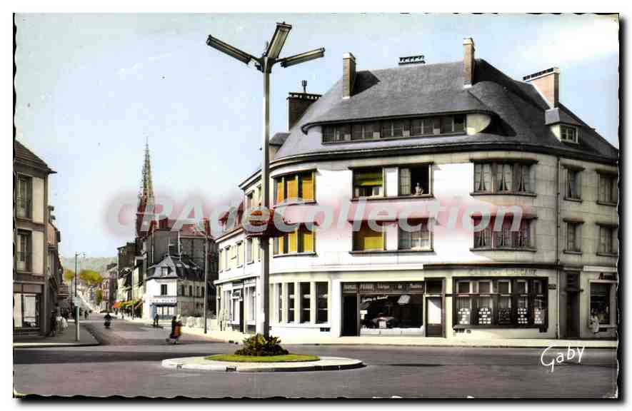 Elbeuf (S.-Nimie) — Place du Calvaire et Rue du Neubourg — Éditions Gaby