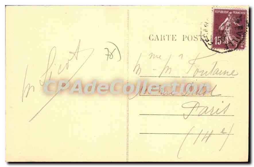 CPA Fecamp Vue Generale De La Digue Promenade — Rückseite