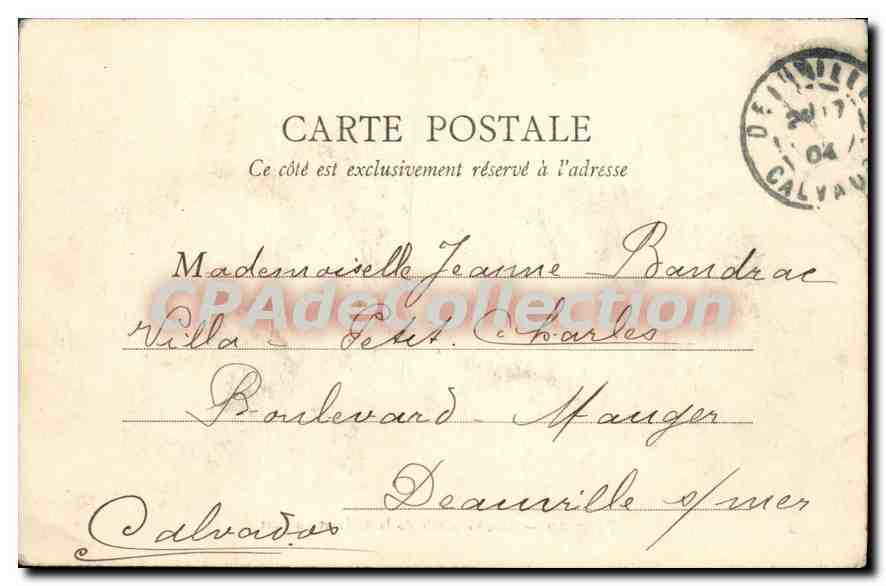 CPA Fecamp Vue Generale De La Ville Et Du Port — Rückseite