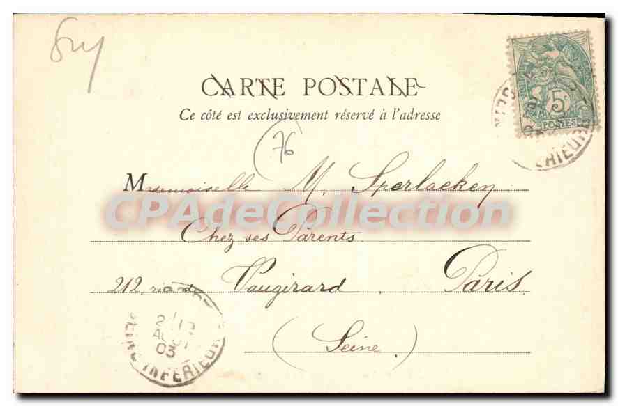 CPA Fecamp La Chapelle Notre Dame Du Salut — Rückseite