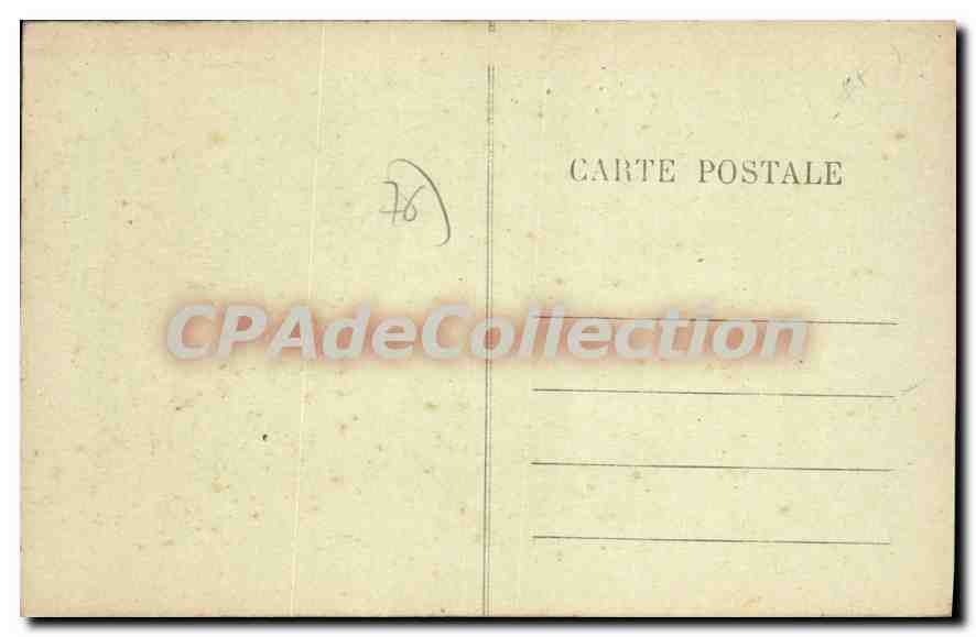 CPA Fecamp monument A Jean Lorrain Par Alphonse Saladin — Rückseite