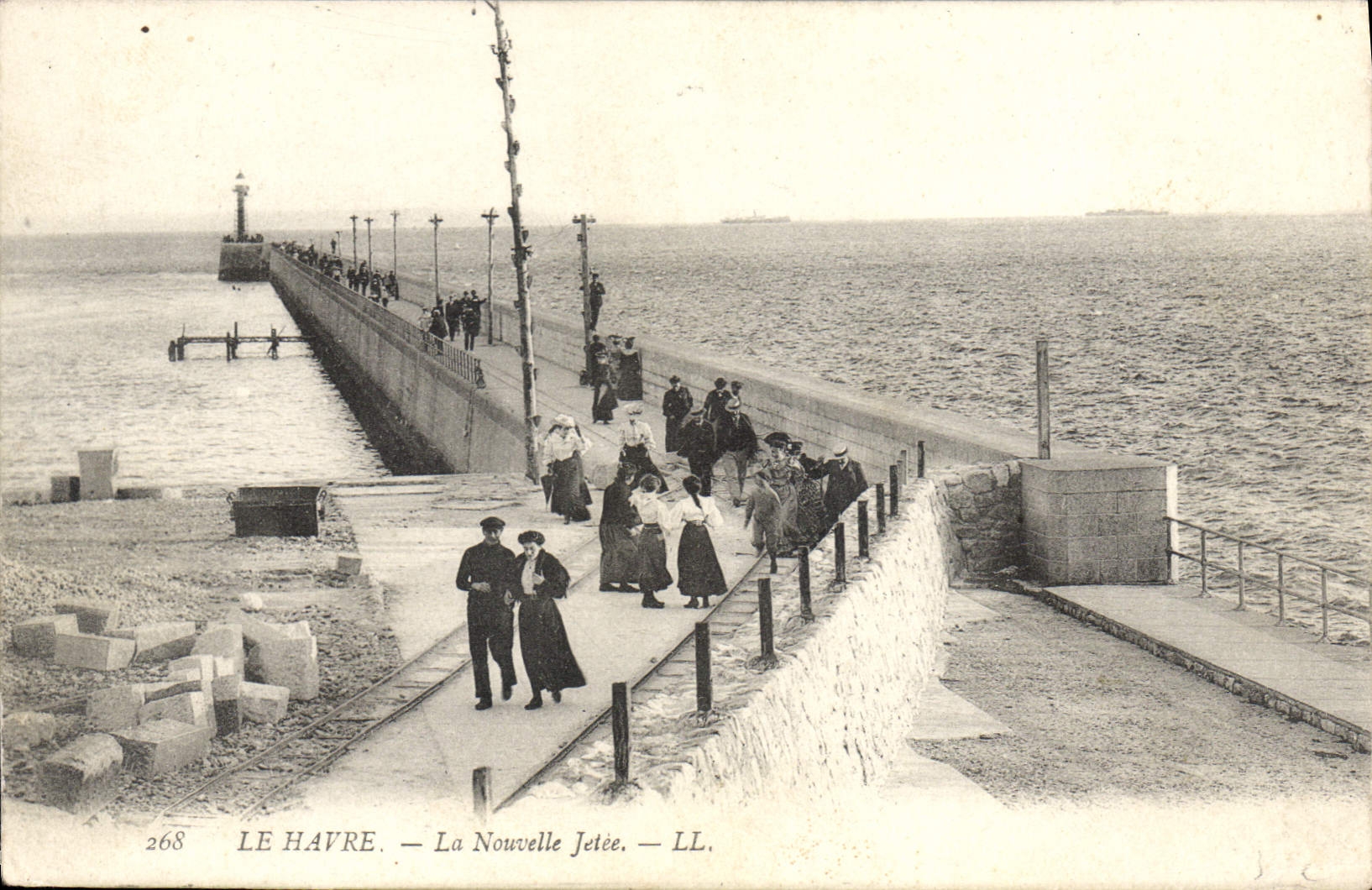 CPA Le Havre La Nouvelle Jetee