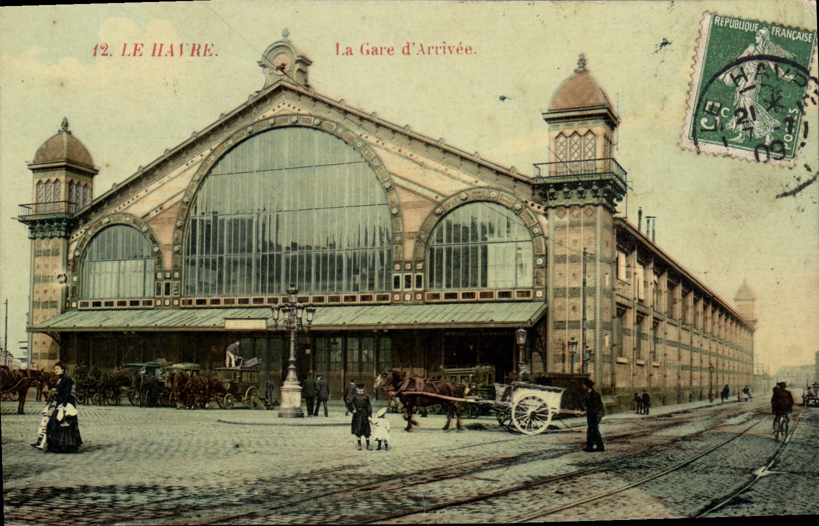 Le Havre — Die Ankunftsbahnstation — Unbekannter Verlag, Nr. 12