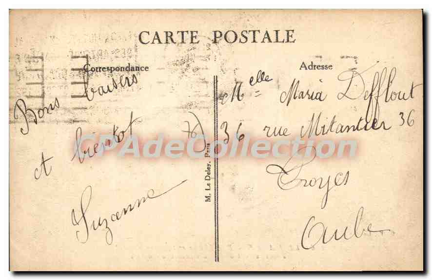 CPA Le Havre Rue Thiers Et I'Eglise Saint Michel — Rückseite