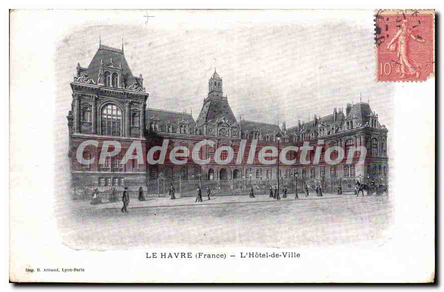 CPA Le Havre L'Hotel De Ville