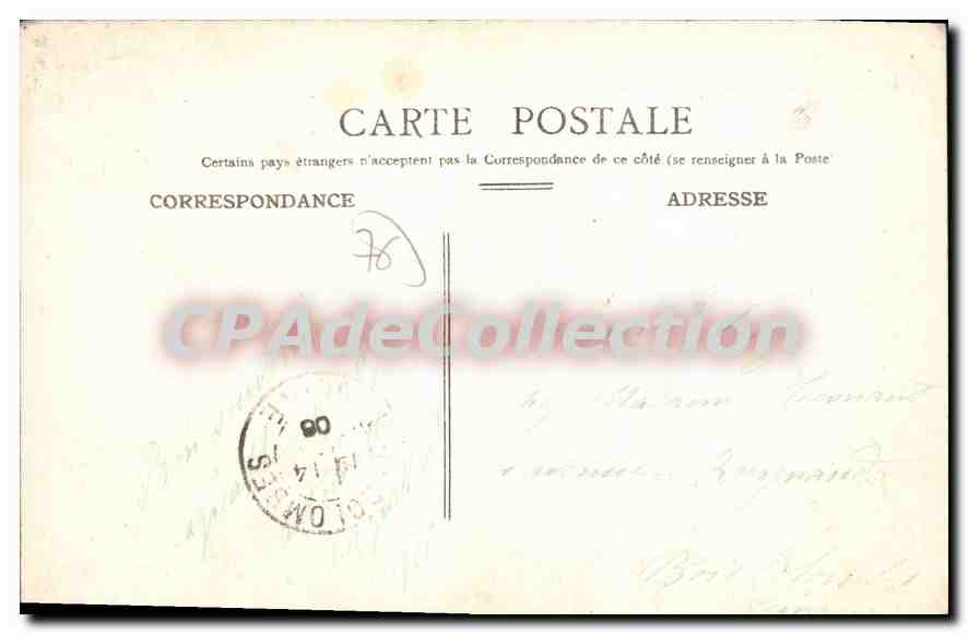 CPA Le Havre L'Entree Du Port Au Moment De La Maree — Verso