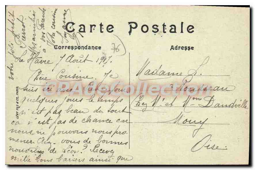 CPA Le Havre Les Phares Et I'Entree Du Port — Verso