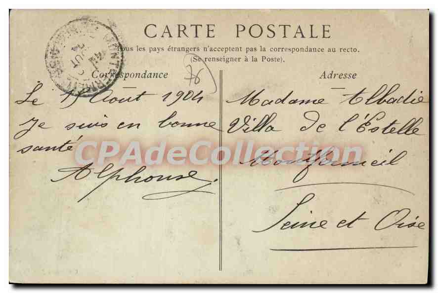 CPA Le Havre La Place Gambetta Et Le Theatre — Rückseite