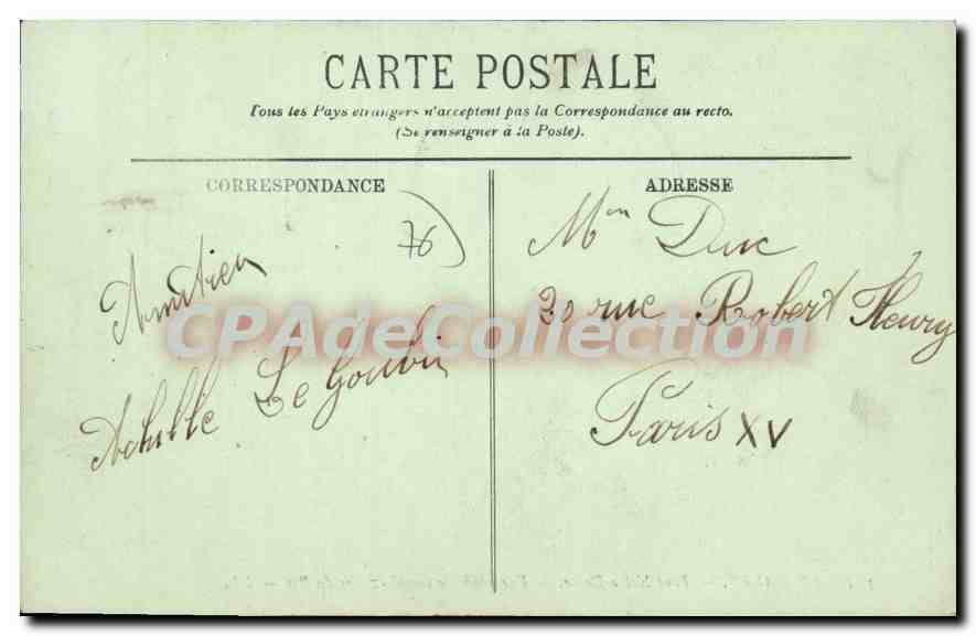 CPA Le Havre Pont Notre Dame Vue Generale Sur Le Bassin Du Roi — Verso