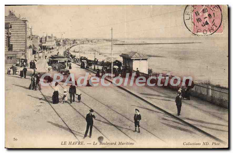 CPA Le Havre Le Boulevard Maritime