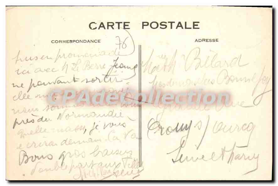 CPA Le Havre Le Boulevard Albert 1er et la Hève — Verso