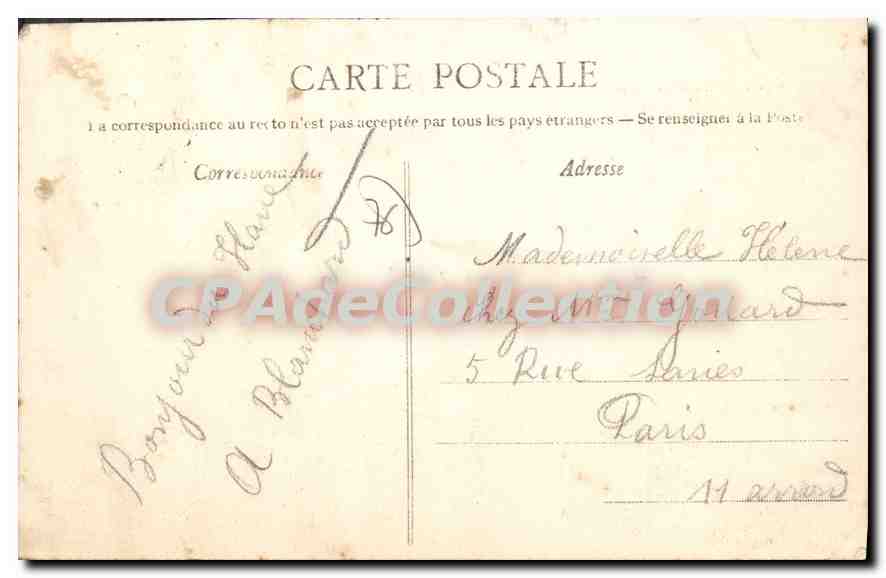 CPA Le Havre Un Coin Du Basin Du Commerce — Rückseite