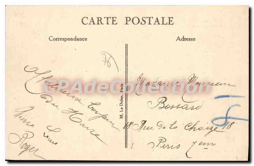 CPA Le Havre Le Casino Vu De La Plage — Verso