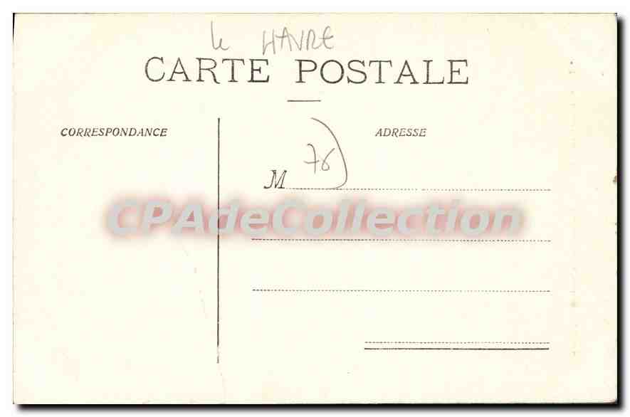 CPA Le Havre intérieur De I'Eglise Saint Michel — Rückseite