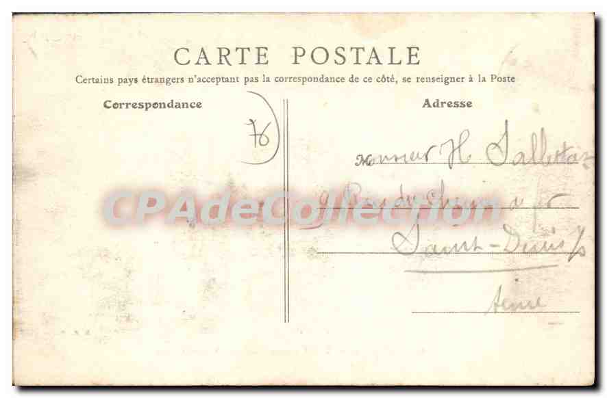 CPA Le Havre La Plage De Sainte Adresse — Rückseite