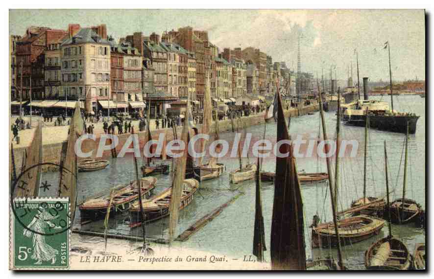 CPA Le Havre Perspective Du Grand Quai