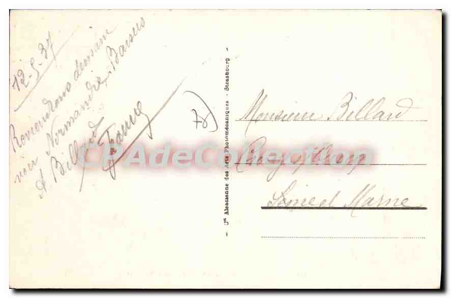 CPA Le Havre Le Phare Et Le Vallon D'Ignauval — Verso