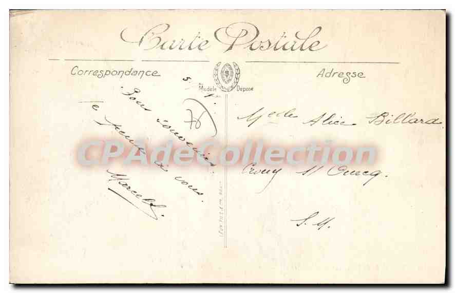 CPA Le Havre Place De I'Hotel De Ville Et Rue Thiers — Verso