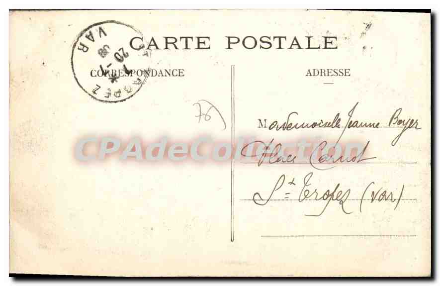CPA Le Havre Le Palais De Justice — Verso