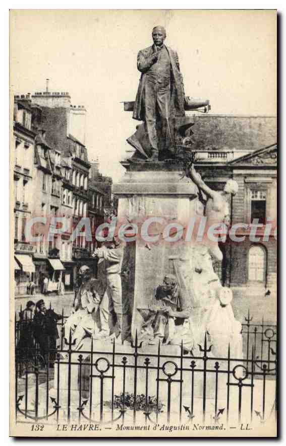 CPA Le Havre Monument D'Augustin Normand