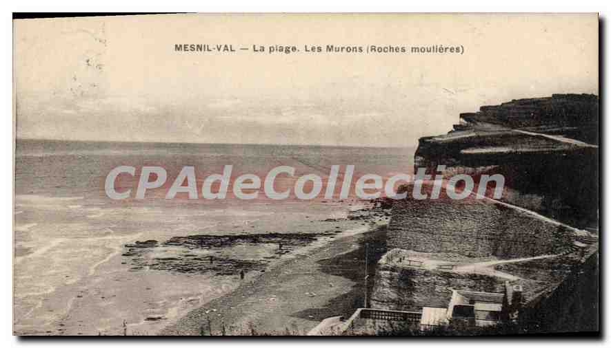 CPA Mesnil Val La Plage Les Murons roches moulières