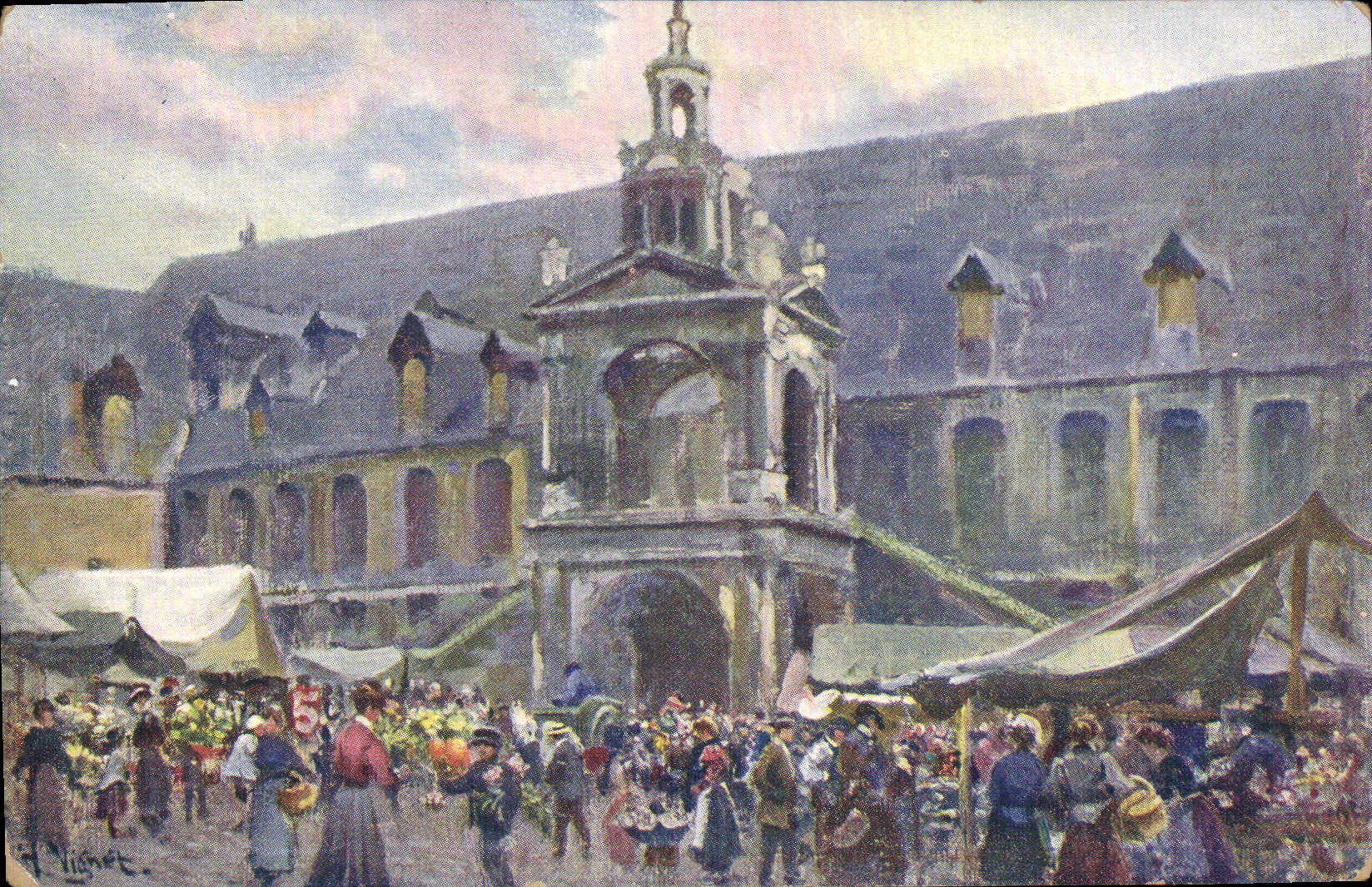 CPA Rouen Marché De La Vieille tour