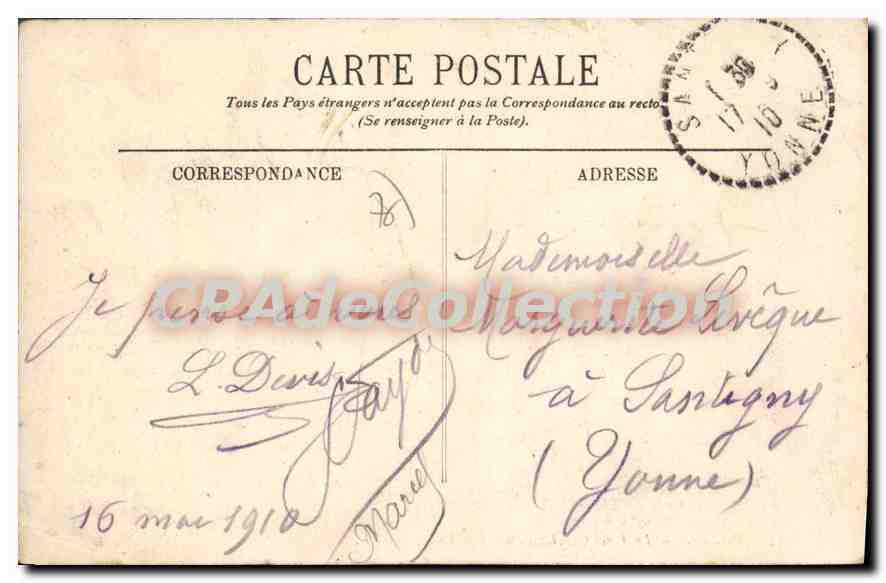 CPA Rouen La Place Cauchoise Et La Rue Thiers imprimerie Huguerre — Rückseite