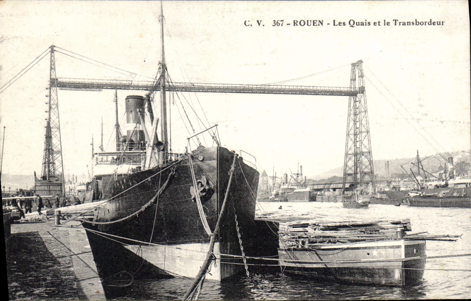 CPA Rouen Les Quais Et Le Transbordeur