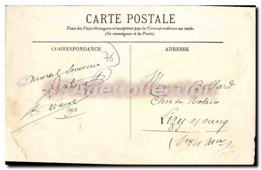 CPA Rouen La Fontaine Sainte Marie Et I'Ancien Portail Des Dames musée — Rückseite