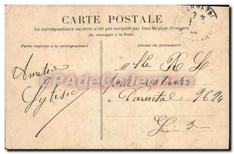 CPA Rouen Maison où Naquit Pierre Corneille — Verso