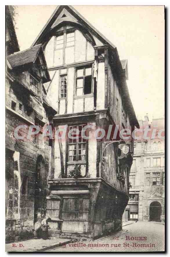 CPA Rouen Vieille Maison Rue St Romain