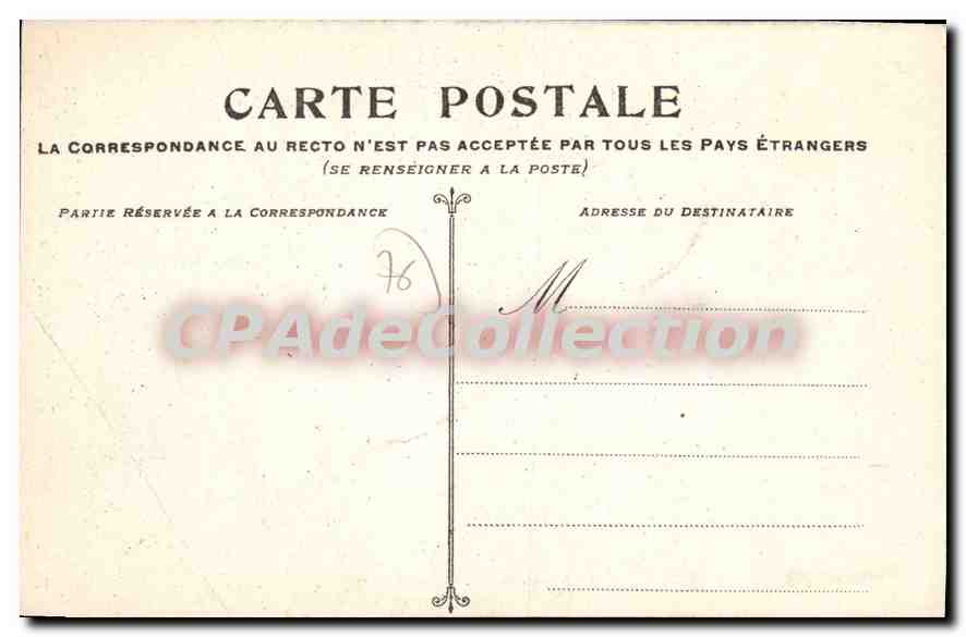 CPA Rouen Vieille Maison Rue St Romain — Rückseite